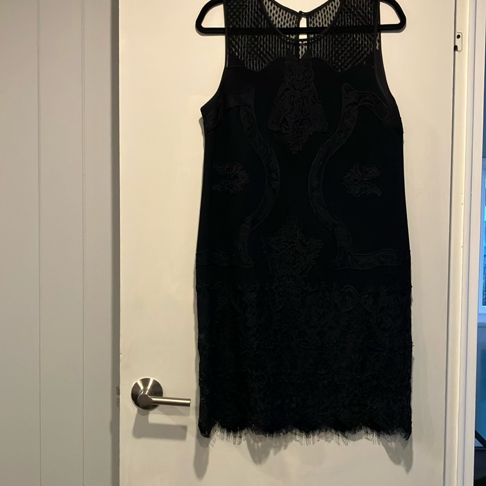 Black lace Diane Von Furstenberg dress.In excellent condition.